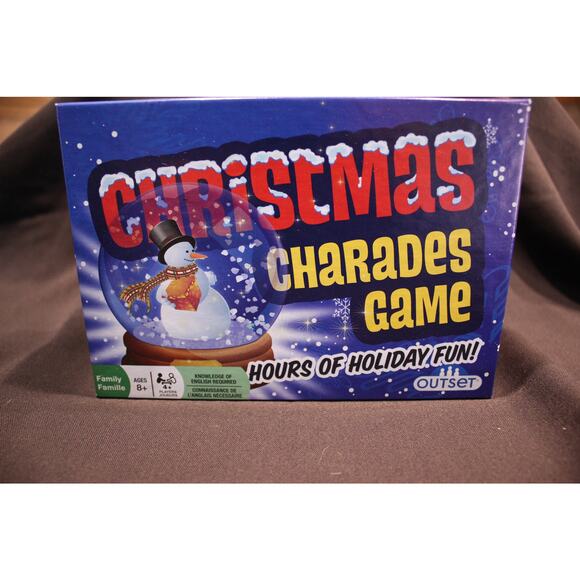 Christmas Charades Game Hours of Holiday Family Fun Ages 8+ Sealed Party Game - Picture 1 of 2